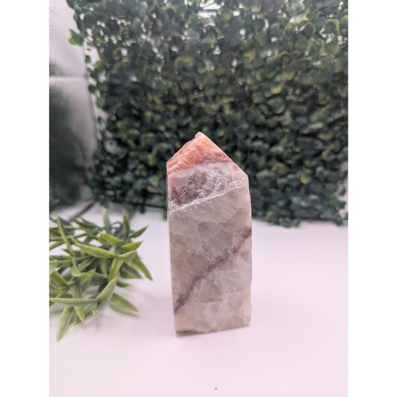 Semi Polished dog tooth calcite specimen crystal book end natural witchy - Picture 2 of 5